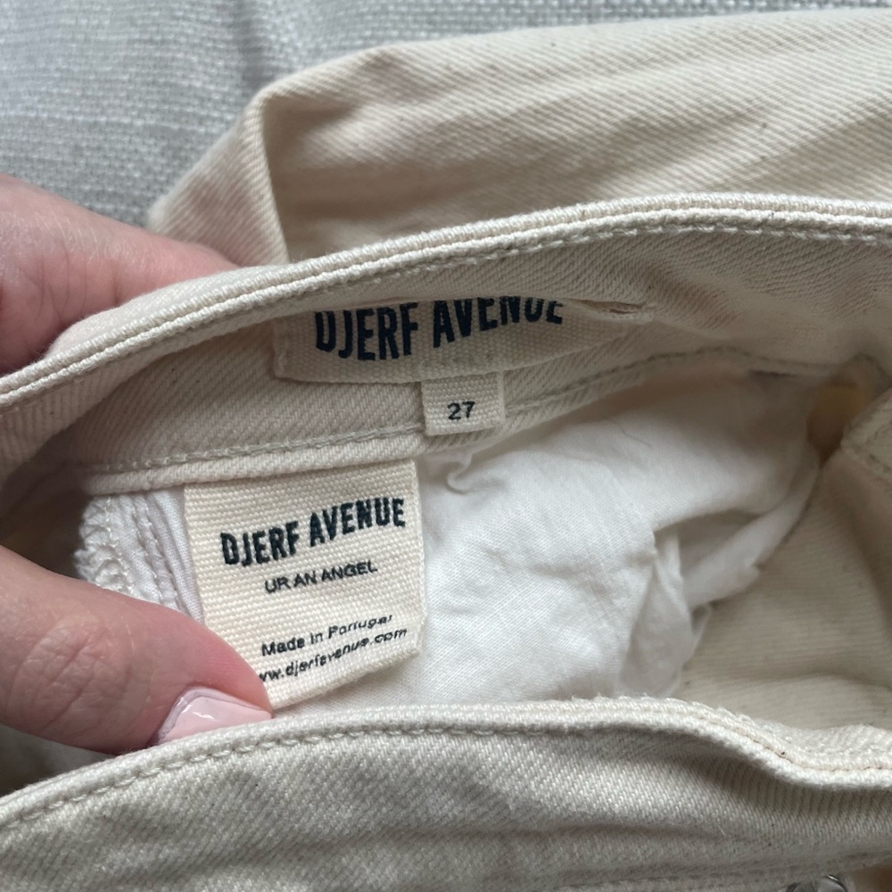 Djerf avenue straight jeans in cream (NWT) - Picture 5 of 10